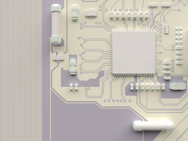 Circuit board minimal concept. Technology background - Photo, Image