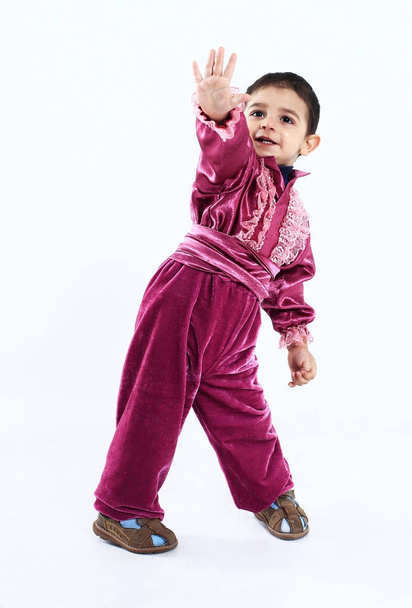 portrait of a little Gypsy boy in national costume - Foto, Imagem