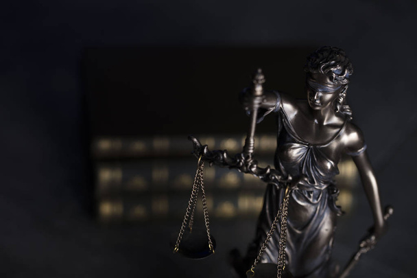 Törvény téma. Vak igazság szimbóluma - Themis. - Fotó, kép