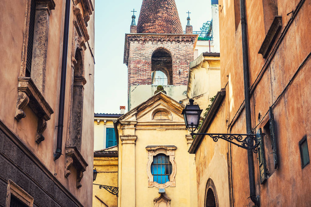 Beautiful street in Verona, Italy.  - Fotografie, Obrázek