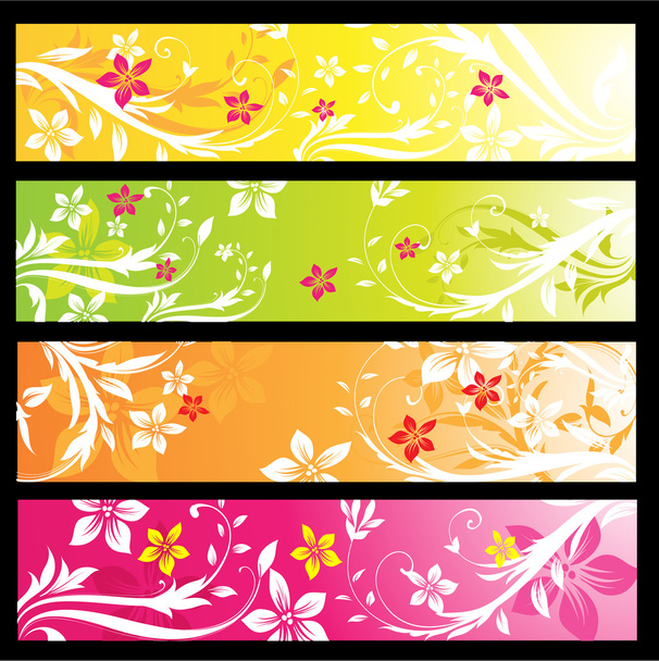 Abstract vector flower element for design. - Vector, Image