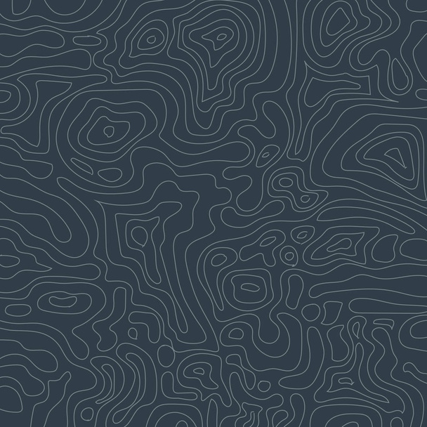 Topographic map on dark blue background. - Vector, Image