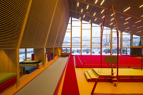 Gymnastické zařízení v gymnastické centru na Faerských ostrovech  - Fotografie, Obrázek