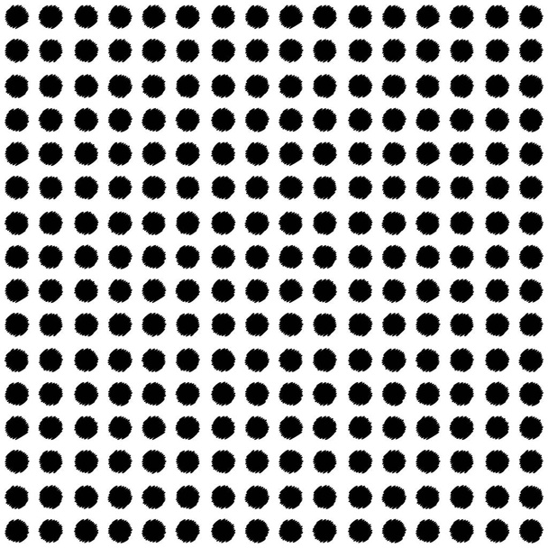 Polka dot seamless pattern. Texture of dots. Scribble texture. extile rapport.  - Vector, Image