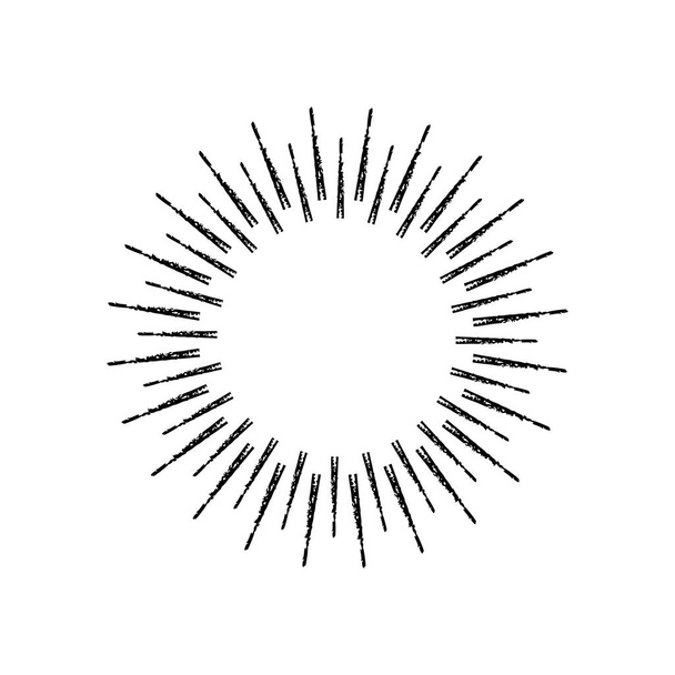 Винтажные иконы Sunburst
 - Вектор,изображение