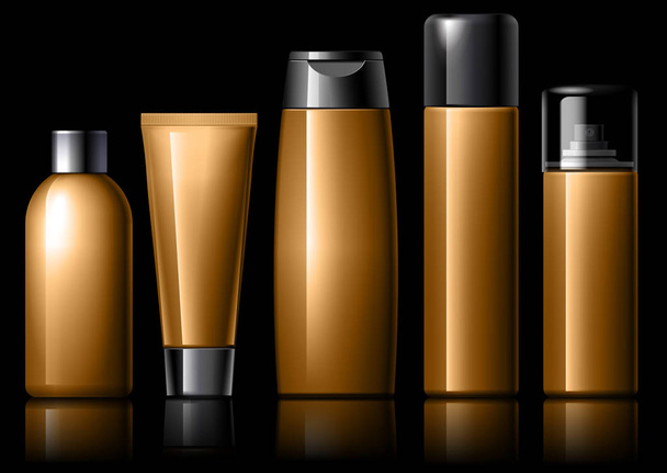Realistic Cosmetic bottle can sprayer container. - Vektör, Görsel