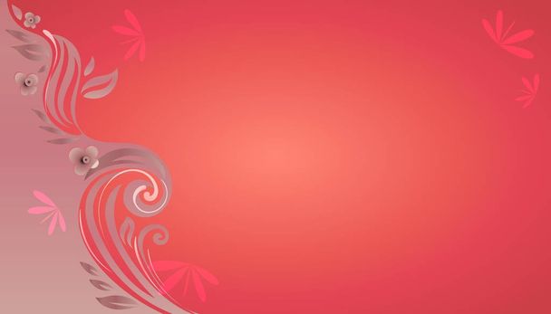abstract vector background with flowers - Vecteur, image