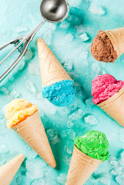 Set of various bright ice-cream - Fotografie, Obrázek