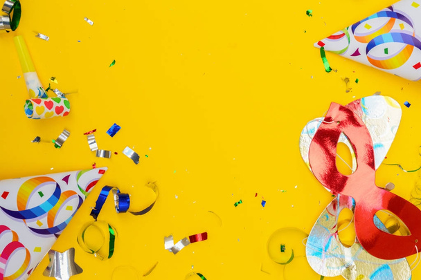 Bright colorful carnival or party scene - Фото, изображение