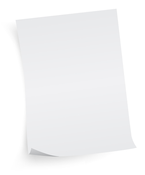List papíru - Vektor, obrázek