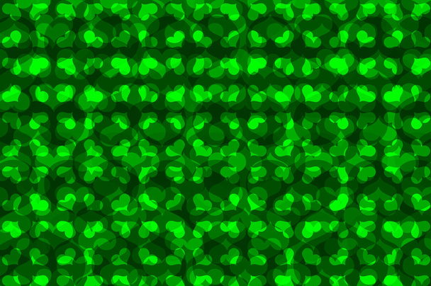 Green heart vector pattern - Vektör, Görsel