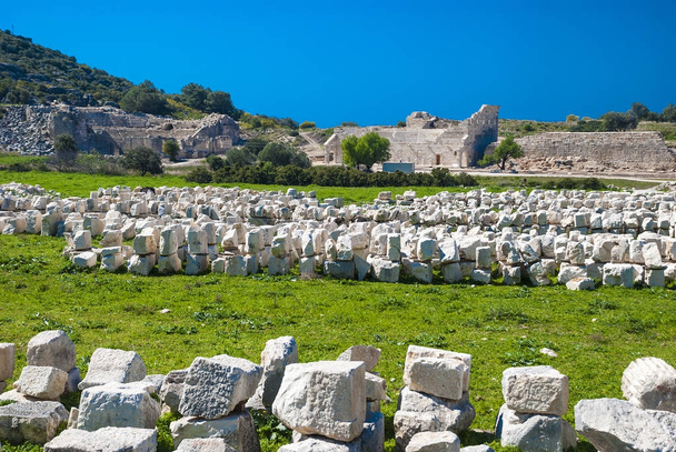 ερείπια της αρχαίας Patara, Επαρχία Μούγλα, Τουρκία. - Φωτογραφία, εικόνα