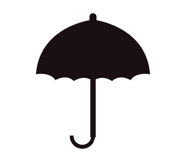 Значок зонтика на белом фоне - Вектор,изображение