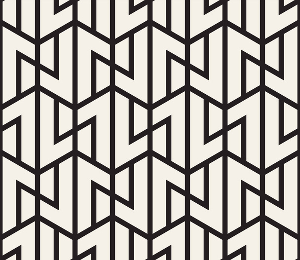 Vector seamless pattern. Modern stylish abstract texture. Repeating geometric tiles from striped element - Вектор,изображение