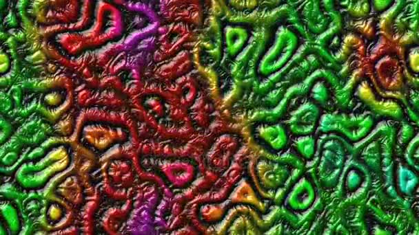 αφηρημένα φόντο αδιάλειπτη βρόχο βίντεο επιστημονικής φαντασίας alilen δέρματος - πλήρες φάσμα χρώματος - Πλάνα, βίντεο