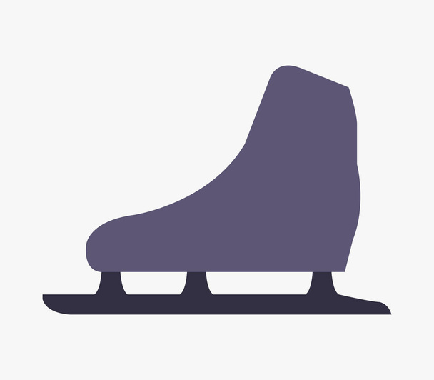 patines de hielo icono sobre fondo blanco
 - Vector, Imagen