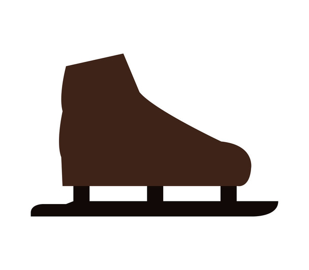 ice skates icon on white background - Vector, Image
