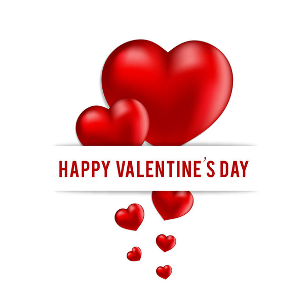 Happy Valentine's day card  - Vector, Imagen