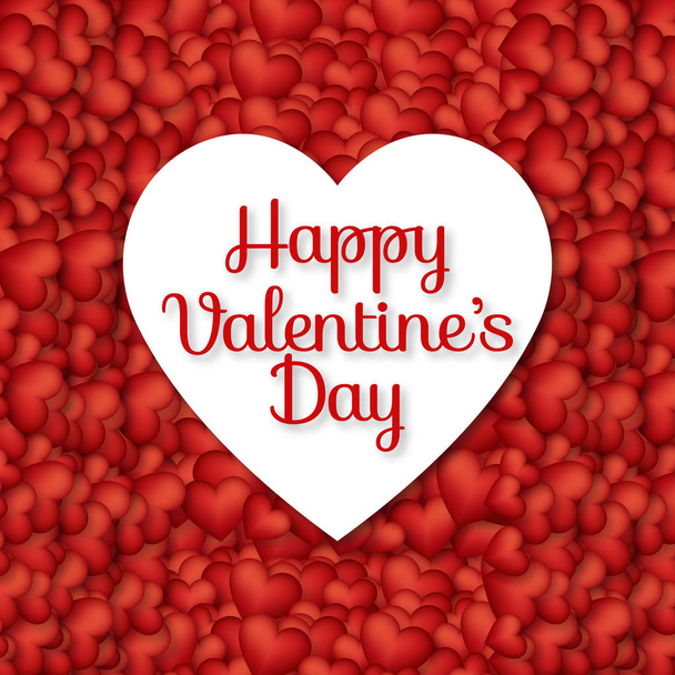 Happy Valentine's day card  - Vector, afbeelding
