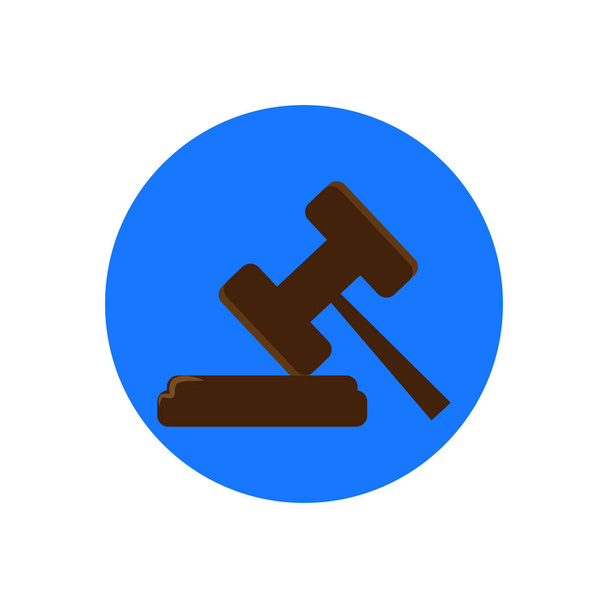 Icono de martillo del juez
. - Vector, imagen