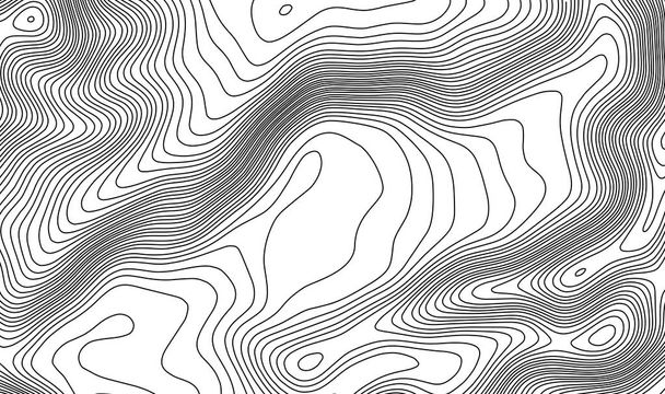 Topographic map contour background. Topo map with elevation. Contour map vector. Geographic World Topography map grid abstract vector illustration . Mountain hiking trail line map design . - Vector, Image