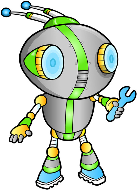 Cute Robot vector illustration - Vecteur, image