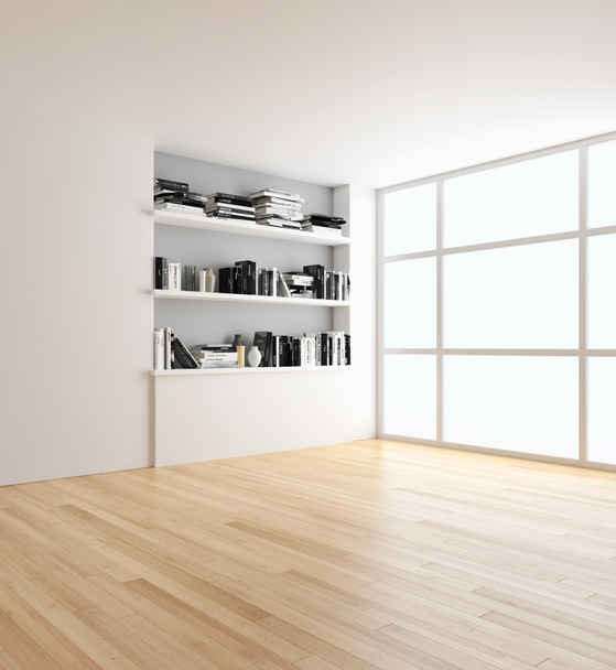 Moderní světlé interiéry. 3D vykreslování obrázku - Fotografie, Obrázek