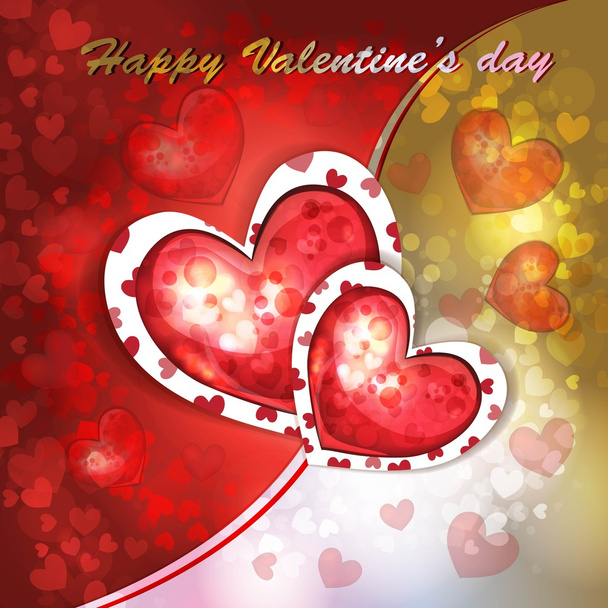 Valentine's day card - Vector, afbeelding