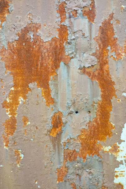 Paint has peeled off, rusted door - Photo, Image