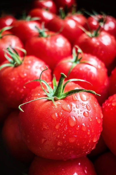 Red tomatoes background - Φωτογραφία, εικόνα