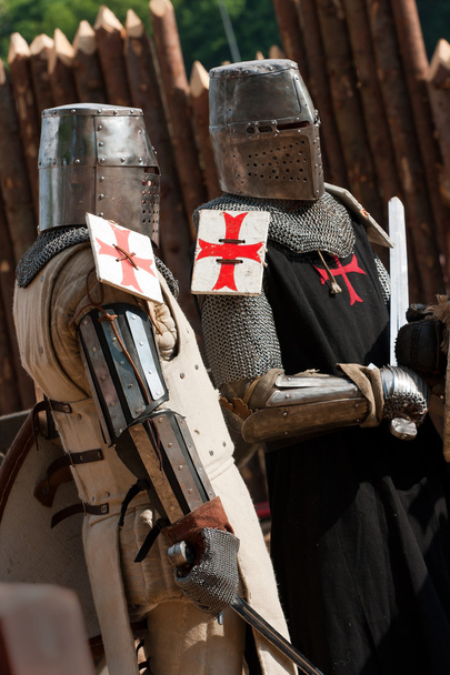 twee ridders in harnas - Foto, afbeelding