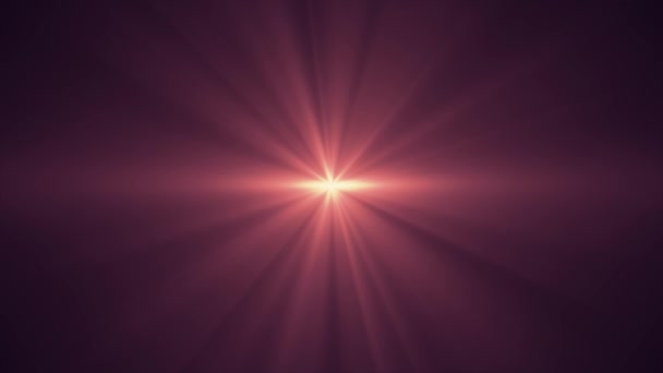 赤い太陽星の光芒ライト光学レンズ フレア光沢のあるアニメーション美術背景 - 新しい品質自然照明ランプ光線効果動的カラフルな明るい映像 - 映像、動画