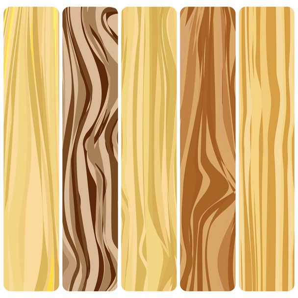 Vektor abstraktní texturu dřeva v plochý design. - Vektor, obrázek