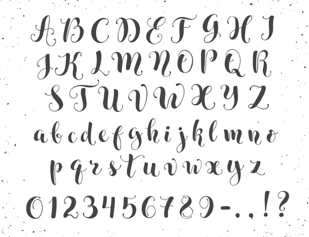 calligraphic script letters - Διάνυσμα, εικόνα