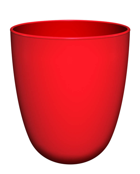 Ceramic cup isolated - red - Photo, image