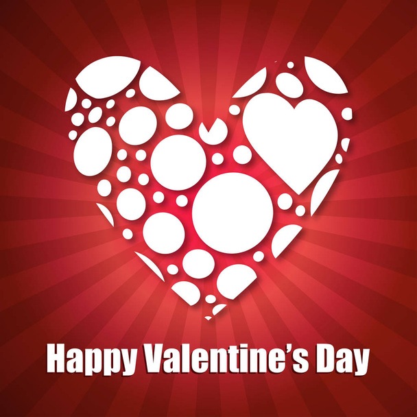 Happy Valentine's day card - Vector, afbeelding