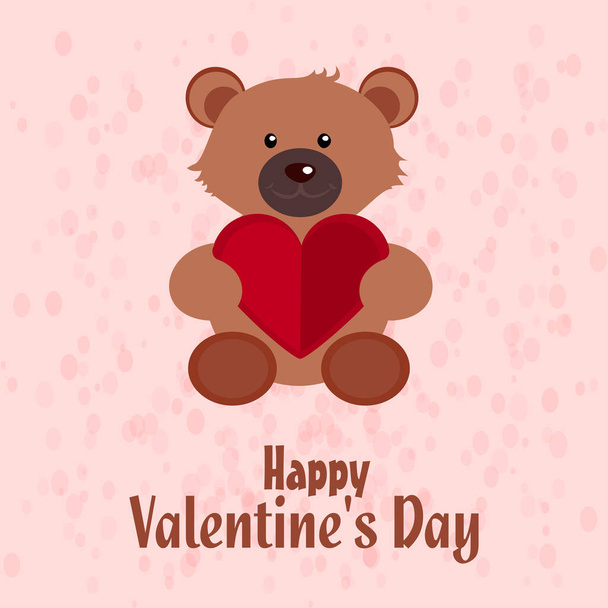 Happy Valentine's day card - Vektor, kép