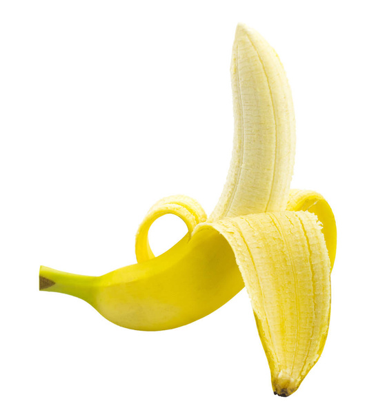 Банан изолирован на белом фоне - Фото, изображение
