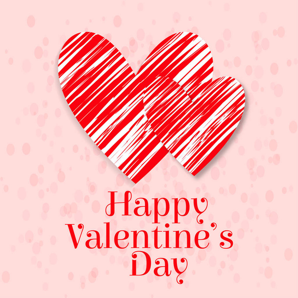 Happy Valentine's day card - Vetor, Imagem