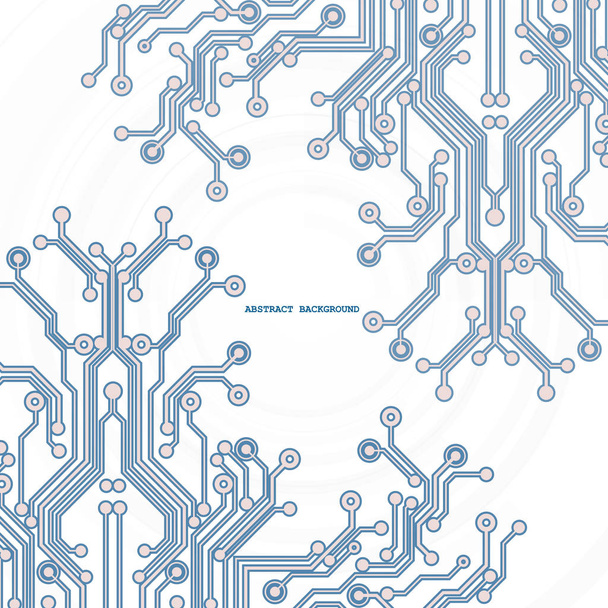 Placa de circuito, antecedentes tecnológicos. Ilustración vectorial. EPS 10
. - Vector, Imagen