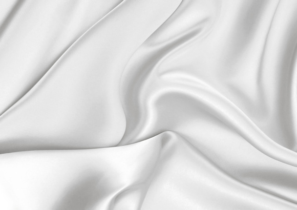 Glatte elegante weiße Seide - Foto, Bild