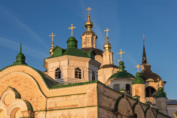 Domes of St. John  Cathedral in a sunny autumn evening - Photo, Image