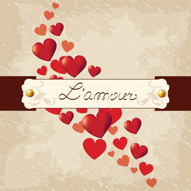 Romantic background, Valentine - Vector, imagen