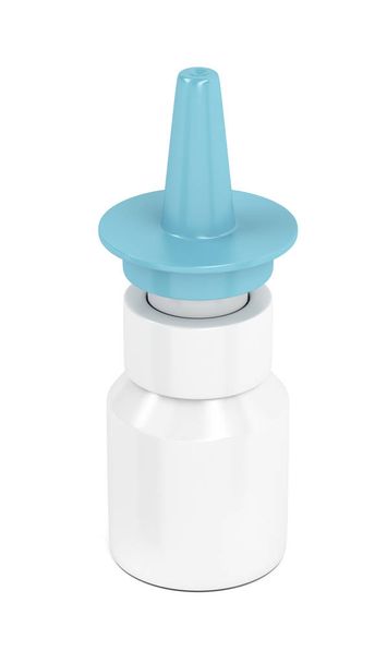 Spray nasal sobre branco
 - Foto, Imagem