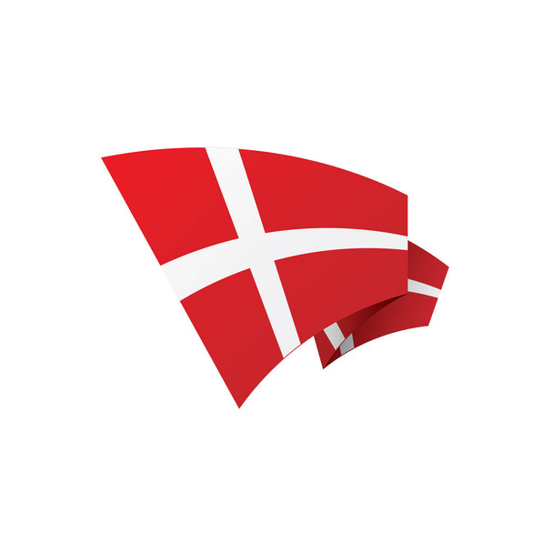 dänische Flagge, Vektorabbildung - Vektor, Bild