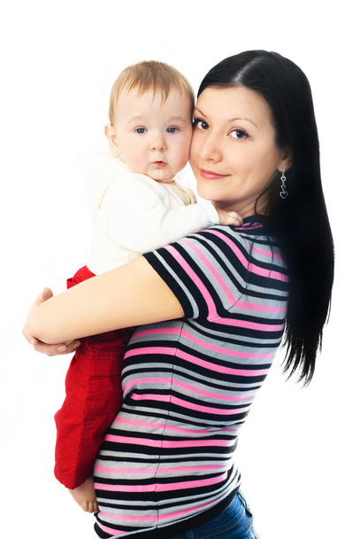 Beautiful mother with a baby - Valokuva, kuva