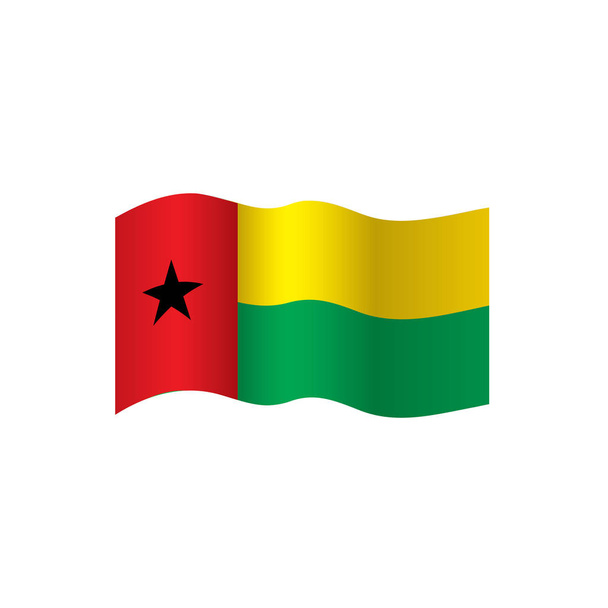 Drapeau Guinée Bissau, illustration vectorielle
 - Vecteur, image