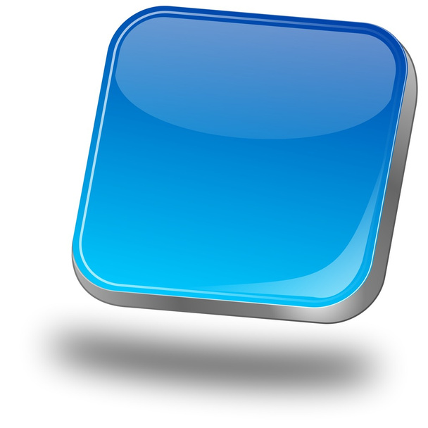 blauwe lege knop - Foto, afbeelding