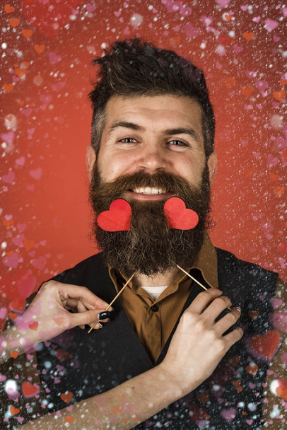 Valentines Day background. lgbt. gay. gift - Zdjęcie, obraz