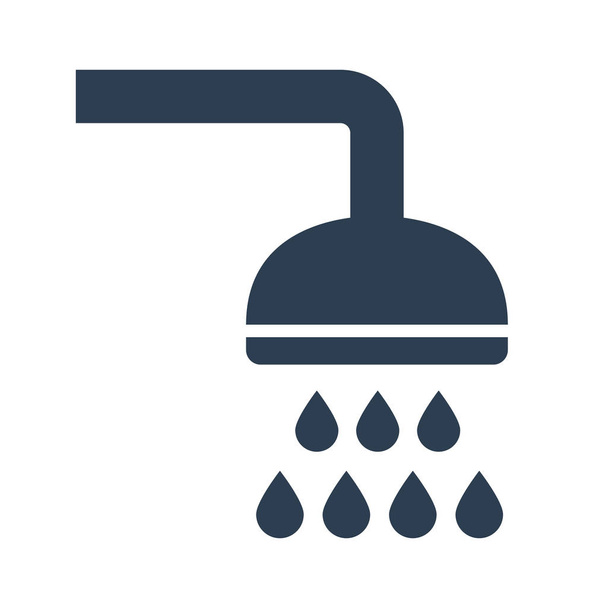 Shower icon on white background. - Vector, Image